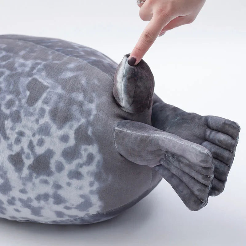 Lifelike Stuffed Seal Toy