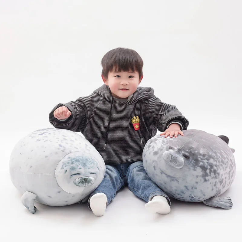 Lifelike Stuffed Seal Toy