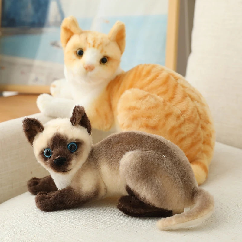 Realistic Siamese Cat Toy