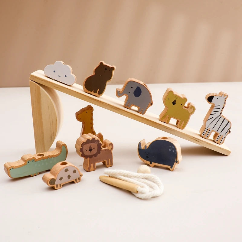 Baby Animal Threading Toys