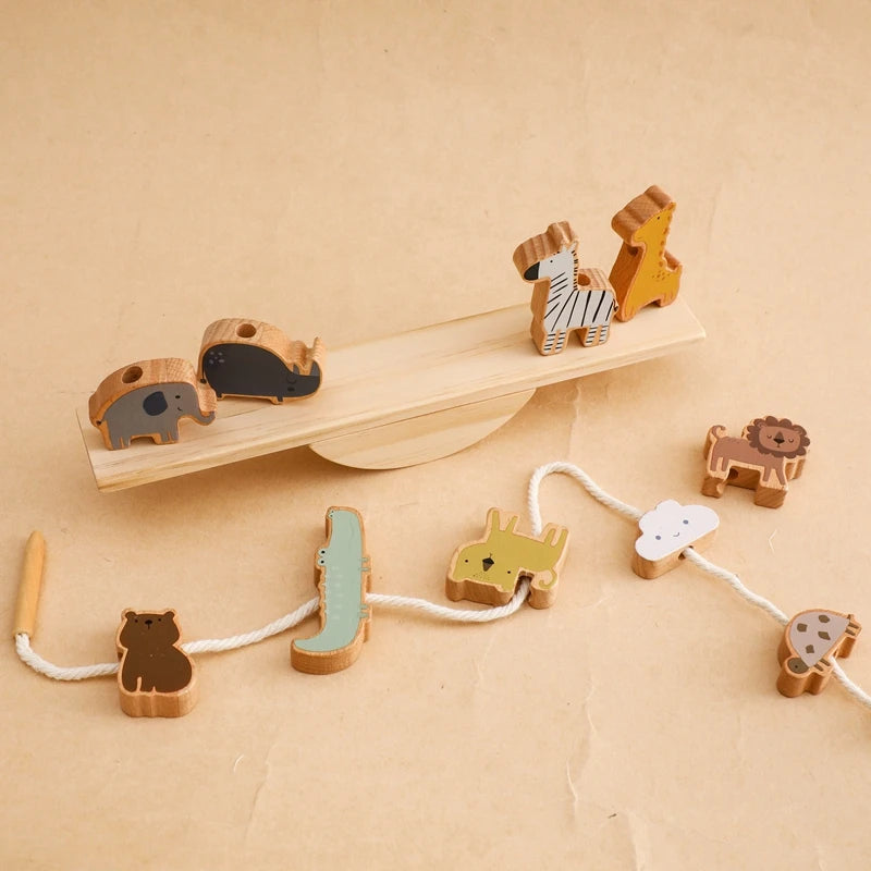 Baby Animal Threading Toys
