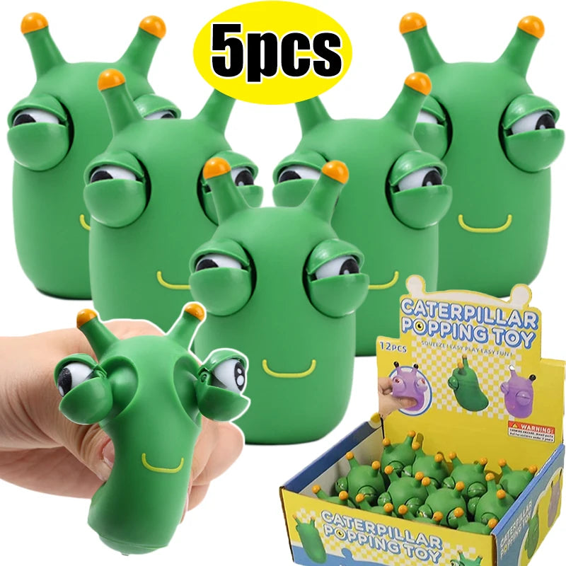 Green Stress Relief Caterpillar Toy