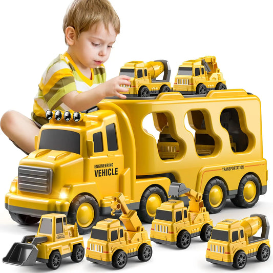 Diecast Carrier Truck Toy Set