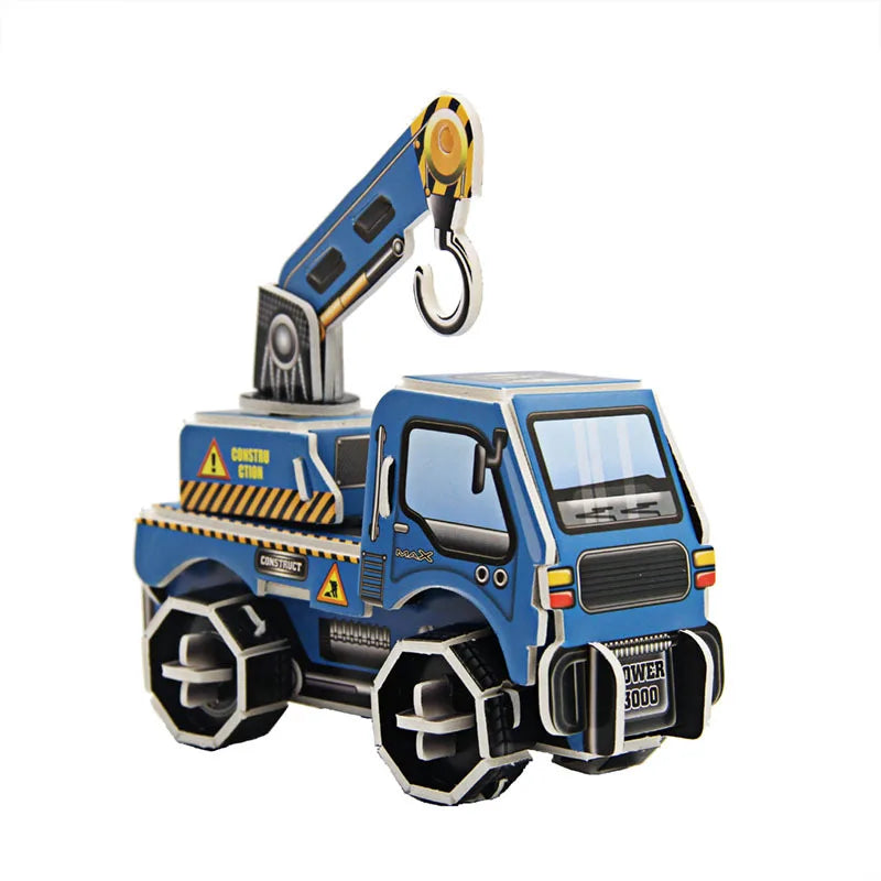3D Engineering Vehicle Cardboard Carboard Puzzle