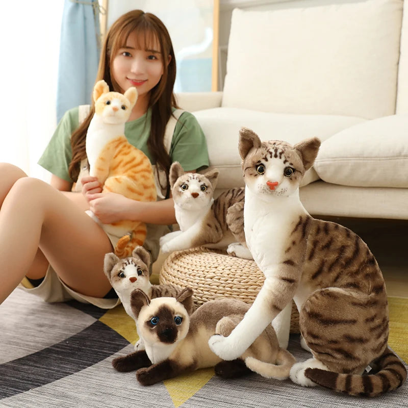 Realistic Siamese Cat Toy