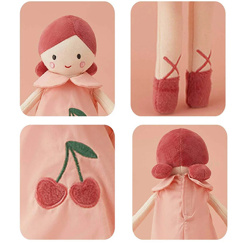 Pink Dress Girl Soft Plush Doll