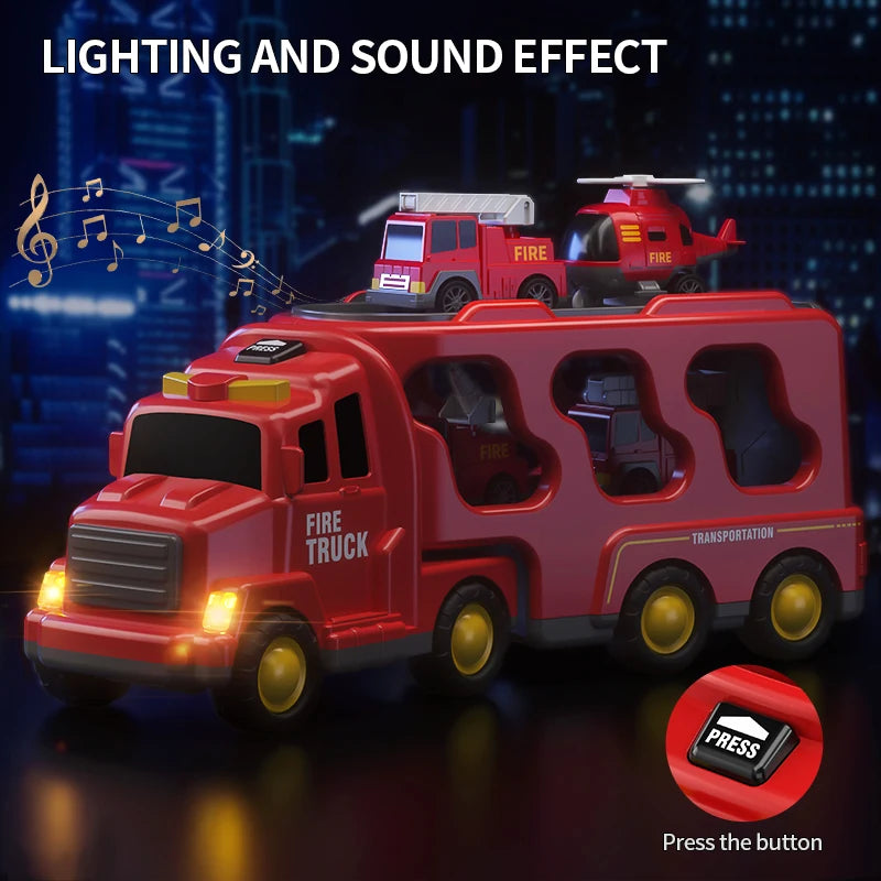 Diecast Carrier Truck Toy Set