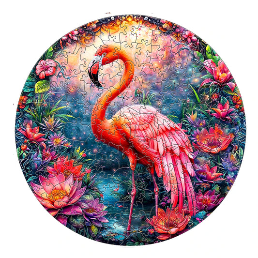 Flamingo Wooden Jigsaw Puzzle