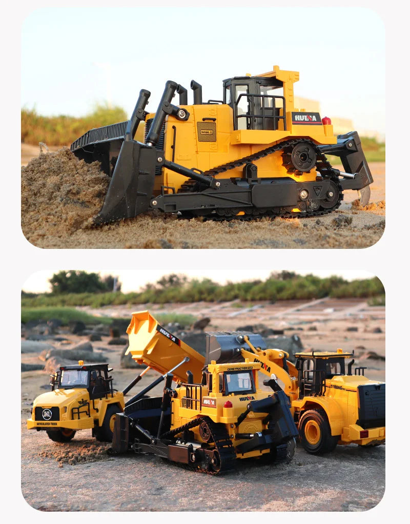 Huina Alloy Metal Radio Controlled Bulldozer