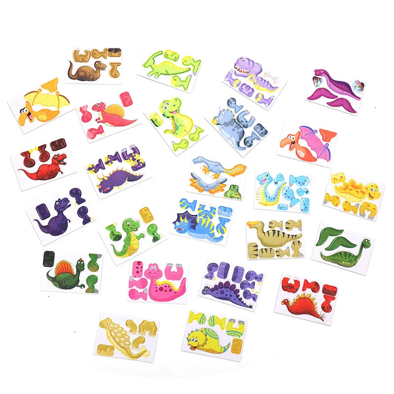 3D Jurassic Dinosaur Paper Puzzle