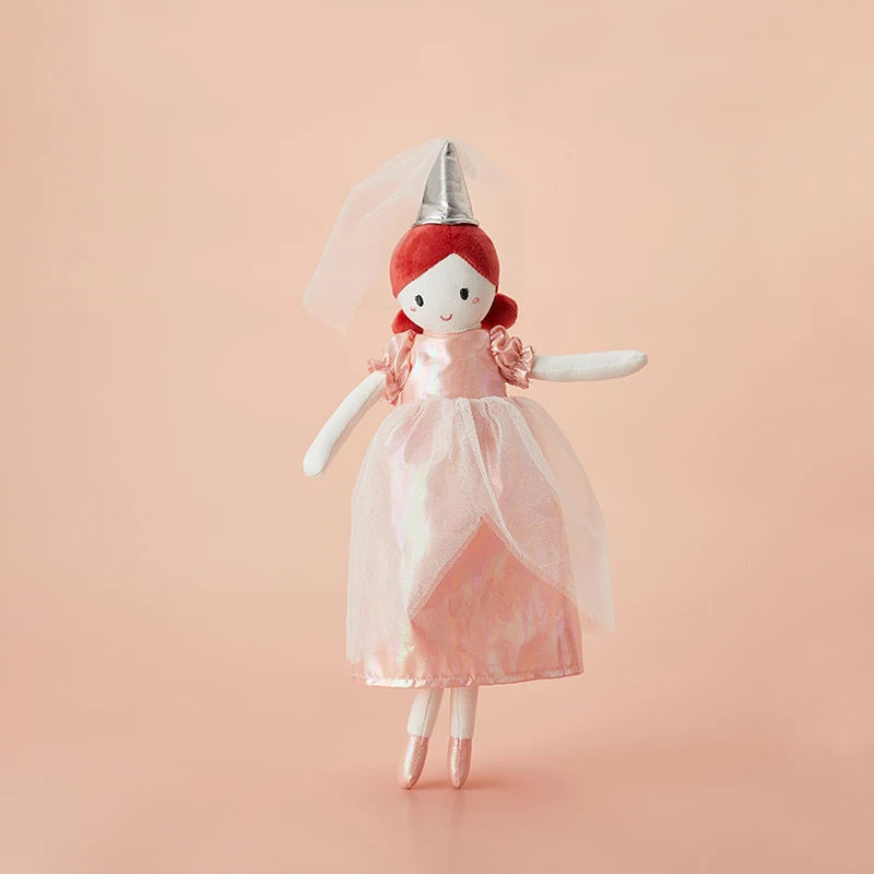 Pink Dress Girl Soft Plush Doll