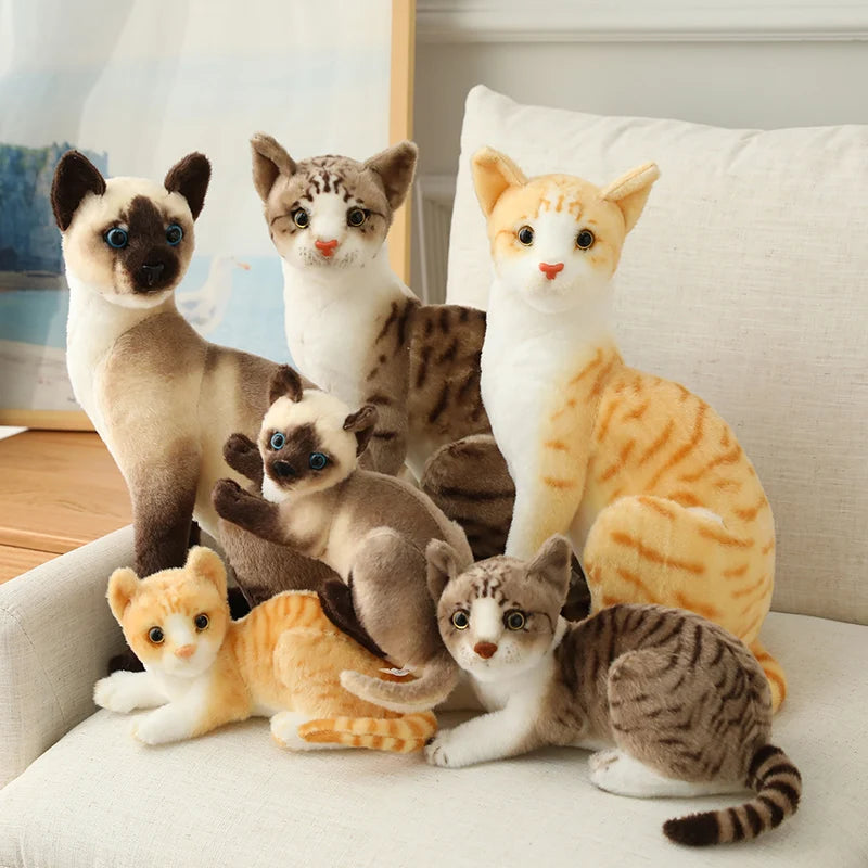 Realistic Siamese Cat Toy